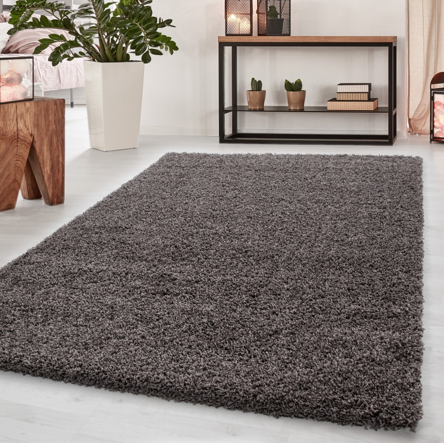 Dream Shaggy Plain Taupe Rug